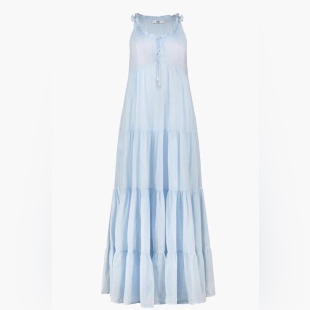 Italian Cotton Lilly Long Tiered Dress NWT